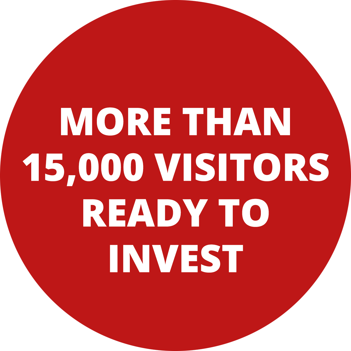 More than 15,000 visitors ready to invest